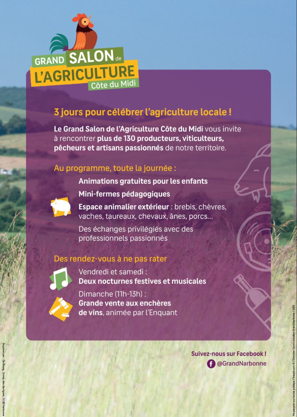 Programme Salon de l'Agriculture Grand Narbonne 